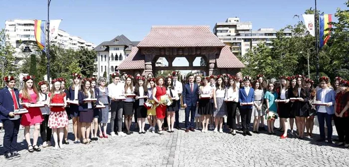 Elevii de 10 ai Iaşiului FOTO Primăria Iaşi