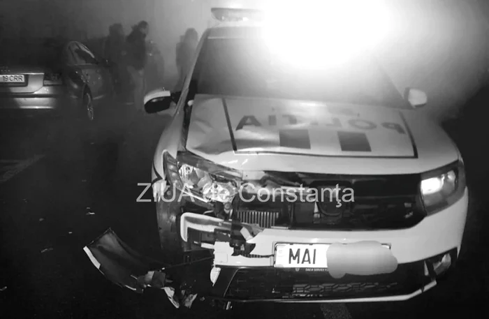 Mașina implicată în accident FOTO Ziua de Constanța