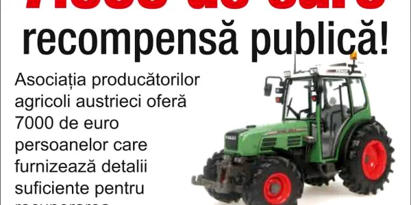 tractor furat austria anunt ziar