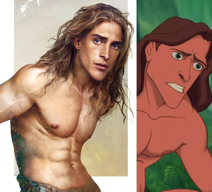 Tarzan, ilustrat sub forma unei persoane reale FOTO boredpanda.com