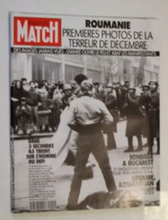 Paris Match a avut pe prima pagina fotografiile lui Răzvan Rotta. FOTO: Captura Paris Match