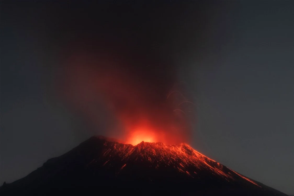 Vulcanul Popocatépetl FOTO: EPA EFE