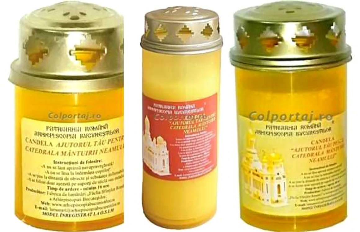 Cele trei tipuri de candele ce pot fi folosite în noaptea de Paşti                          FOTO: colportaj.ro