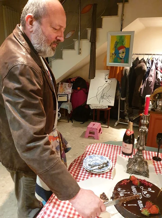 Actorul a serbat-o cu tort pe Maia, pe 1 mai, când ea a împlinit 58 de ani