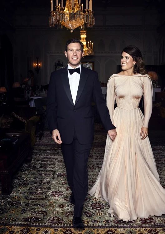 Prințesa Eugenie și soțul ei, Jack Brooksbank, la petrecerea de nuntă