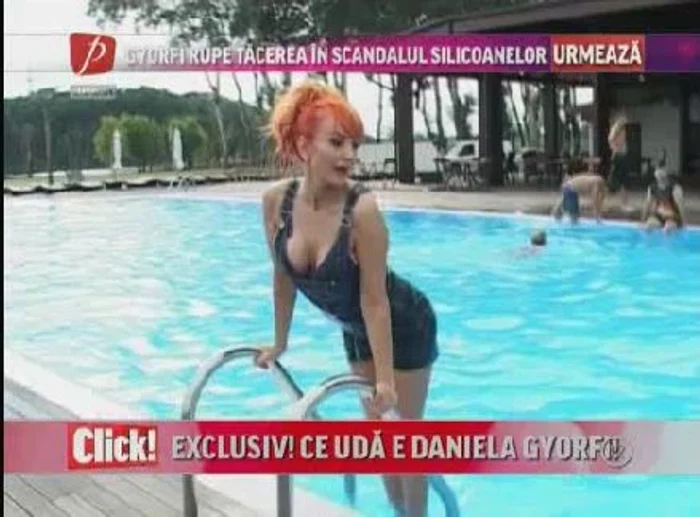 Daniela Gyorfi a vorbit din piscina în care şi-a filmat ultimul videoclip