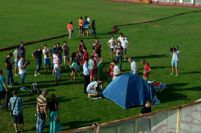 Greva foamei la stadionul Rapidului