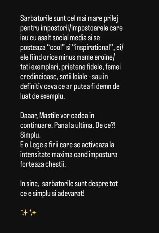 Ce a spus Denise Rifai / foto: Instagram