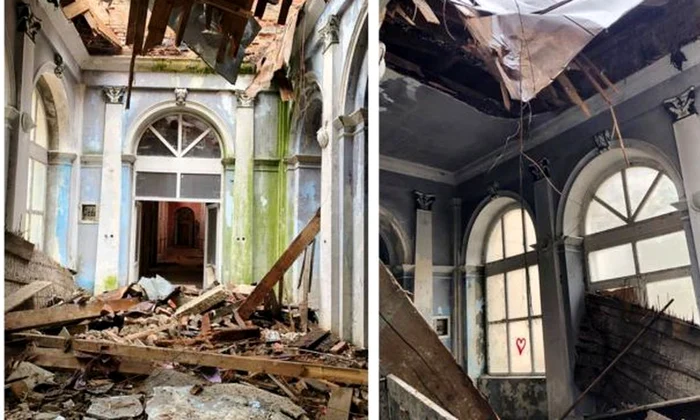 Patrimoniul în pericol: Acoperişul clădirii de patrimoniu care a găzduit Băile Imperiale Neptun s a prăbuşit jpeg
