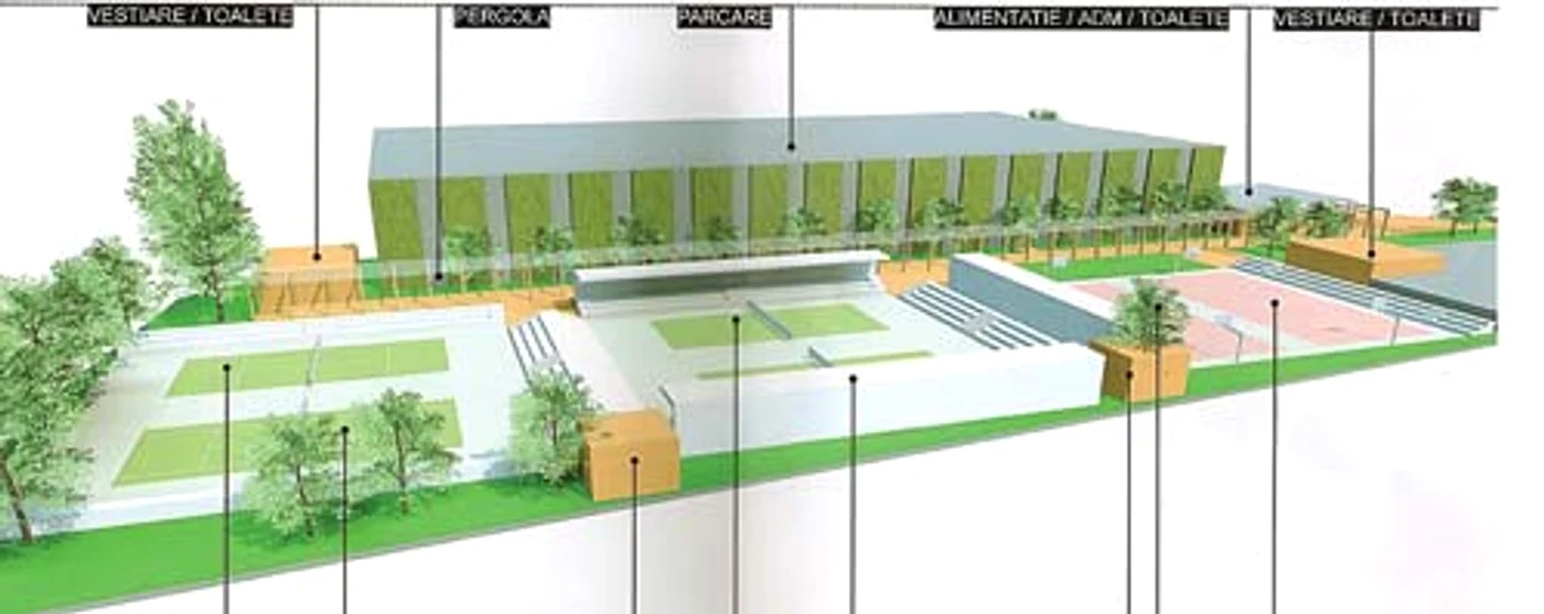 Patinoarul va avea  formă de scoică şi va adăposti 6.000 de spectatori