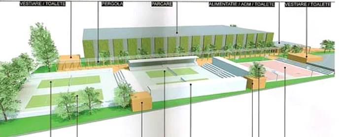 Patinoarul va avea formă de scoică şi va adăposti 6.000 de spectatori