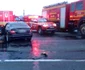 Accident rutier pe DN 1 Avrig - Sibiu în urma coliziunii dintre un microbuz şi un autoturism - 7 persoane implicate Foto Adevărul