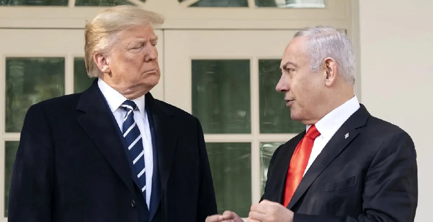 Președintele SUA, Donald Trump și premierul israelian Benjamin Netanyahu/FOTO:EPA/EFE