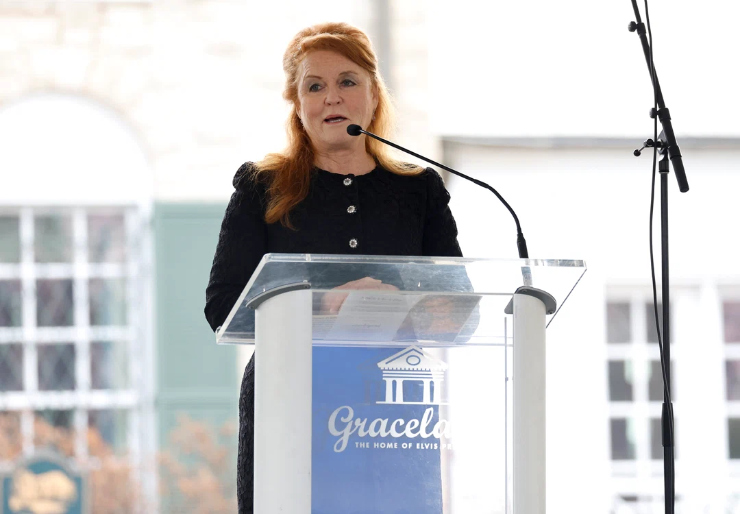 Sarah Ferguson, la înmormântarea Lisei Marie Presley