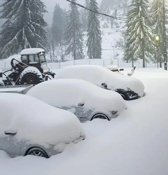 Zăpada a căzut din abundență în județul Bihor FOTO: Facebook