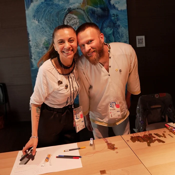 Gabriela Voicu Secărea și Alexandru Voicu la Expo 2025 Osaka, Sursa foto Galeriile Voicu 