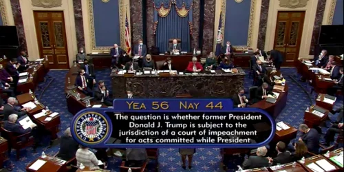 Senatorii americani dezbat constituţionalitatea judecării unui fost preşedinte FOTO EPA-EFE
