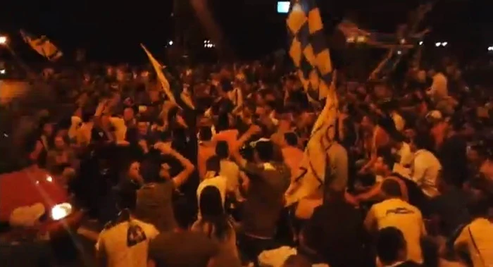 Nebunie pe străzile din Ploieşti după calificarea în Europa League. FOTO captură video