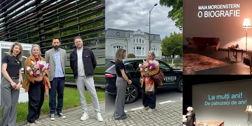 Maia Morgenstern la Festivalul Versus de la Râmnicu Vâlcea Colaj MG Motor&Nicolae Nistor&Teatrul Anton Pann