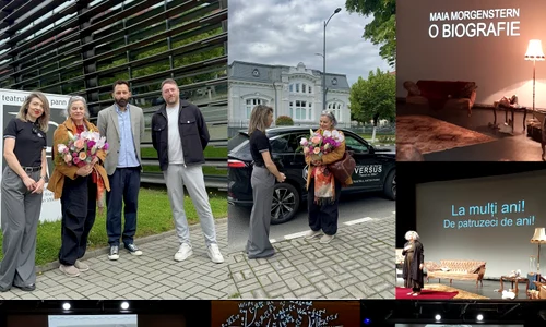 Maia Morgenstern la Festivalul Versus de la Râmnicu Vâlcea Colaj MG Motor&Nicolae Nistor&Teatrul Anton Pann
