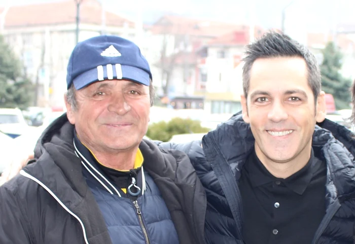 Toader Șteț, într-o fotografie alături de artistul Ștefan Bănică jr  FOTO Facebook Gelu Crăcană