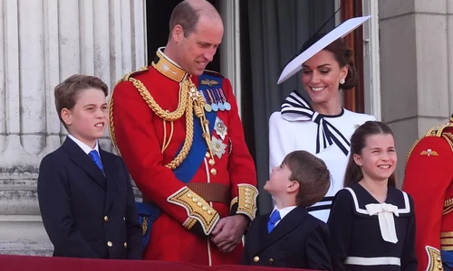 Printul George, Printul William, Printul Louis, Printesa Kate, Printesa Charlotte la Trooping the Colour 2024   profimedia 0881836480 jpg