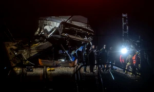 Accident feroviar 20 ianuarie lângă Barcelona, Spania FOTO Profimedia