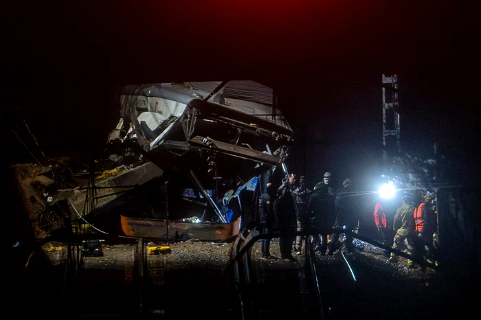 Accident feroviar lângă Barcelona, Spania FOTO Profimedia