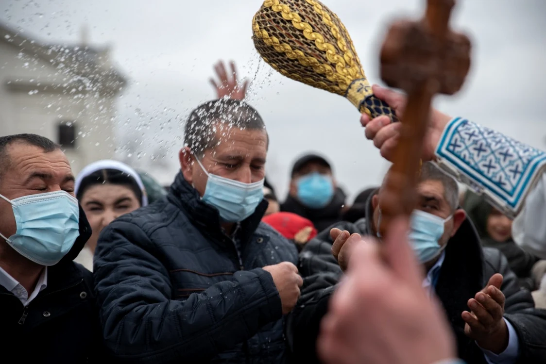 Slujba de Bobotează la Iaşi foto Andrei Luca