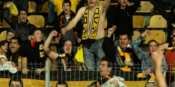 Suporterii echipei FC Braşov Foto: Stelian Grajdan