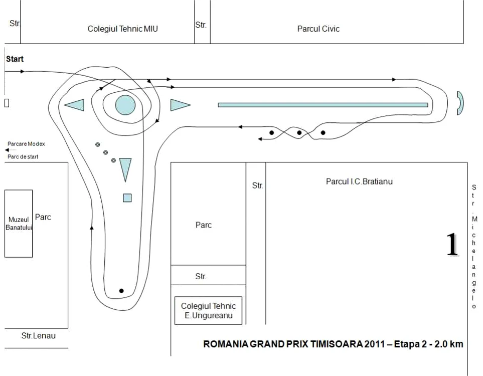 Traseu raliu Timisoara