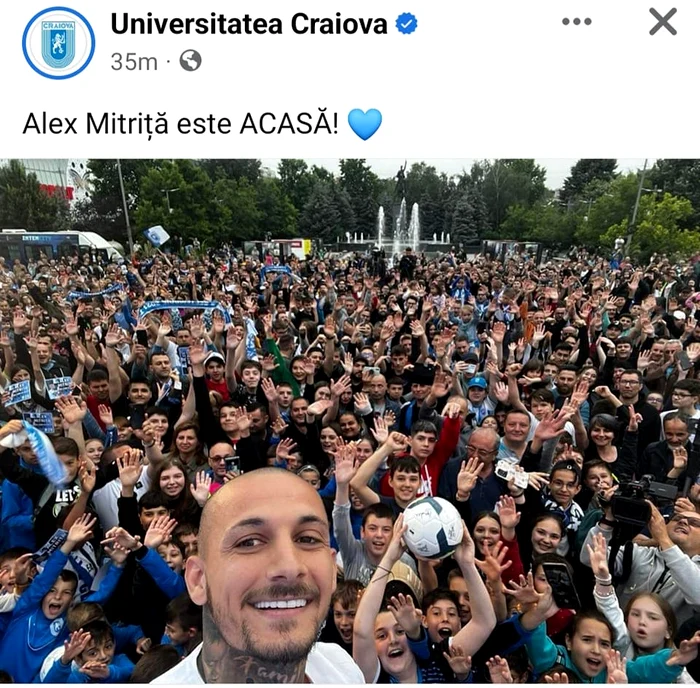 Alexandru Mitriță, selfie cu miile de fani adunați la prezentarea lui oficială 