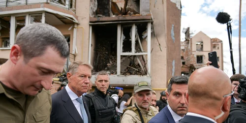 Klaus Iohannis în Irpin FOTO Presidency.ro