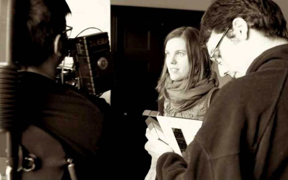 Regizoarea Luiza Pârvu şi soţul ei, producătorul Toma Peiu (în dreapta) FOTo: arhiva personală a celor doi cineaşti