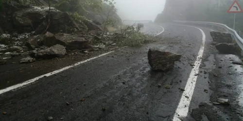 Căderi de pietre și bolovani pe Transfăgărășan în septembrie 2022 Foto DRDP Brașov