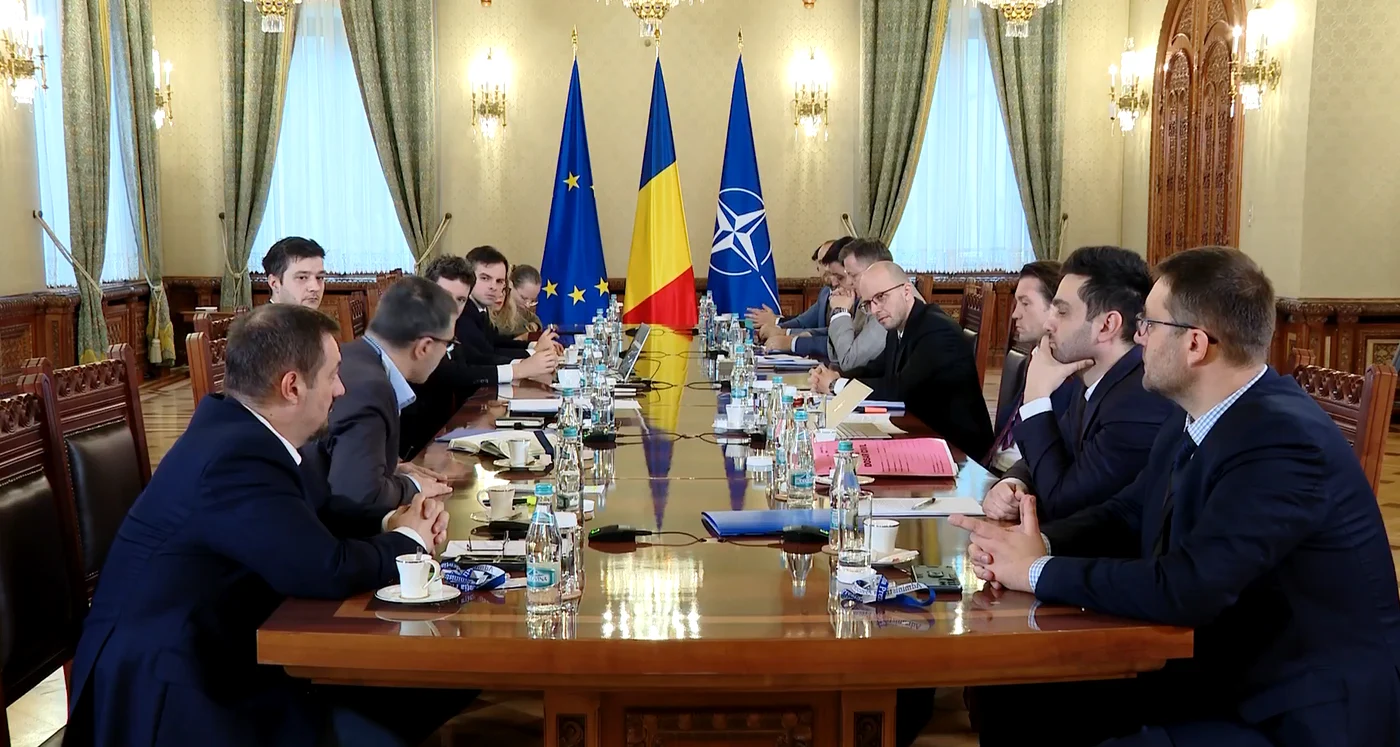 Întalnire cu magistratii la Palatul Cotroceni FOTO Captură video Facebook