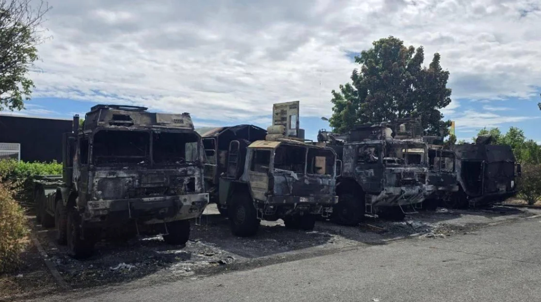 Mai multe camioane militare au fost incendiate intenționat la Erfurt FOTO: X