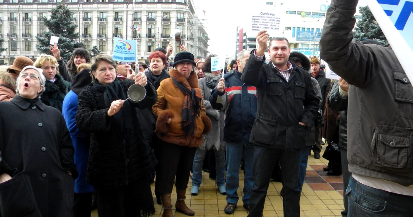Oamenii s-au manifestat zgomotos