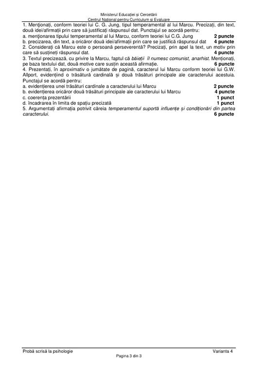 Bacalaureat 2025 - sesiunea de toamnă. Elevii au susținut proba la alegere a profilului. Subiecte și bareme de corectare 63 image