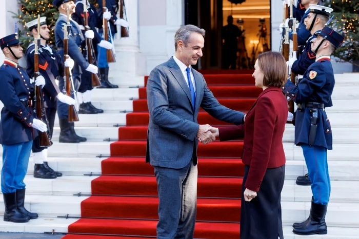 În Grecia, Maia Sandu a avut întrevederi cu liderii de la Atena. FOTO: Presedinte.md