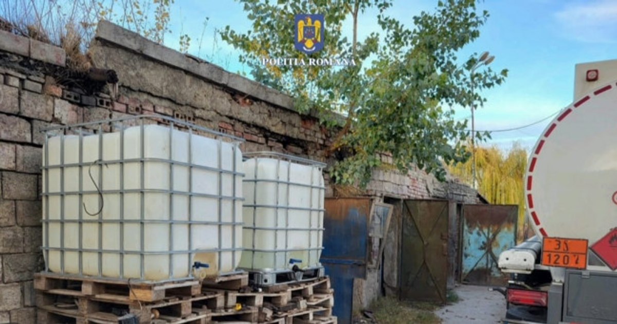 Bărbat reținut după ce a furat 4,3 tone de combustibil.