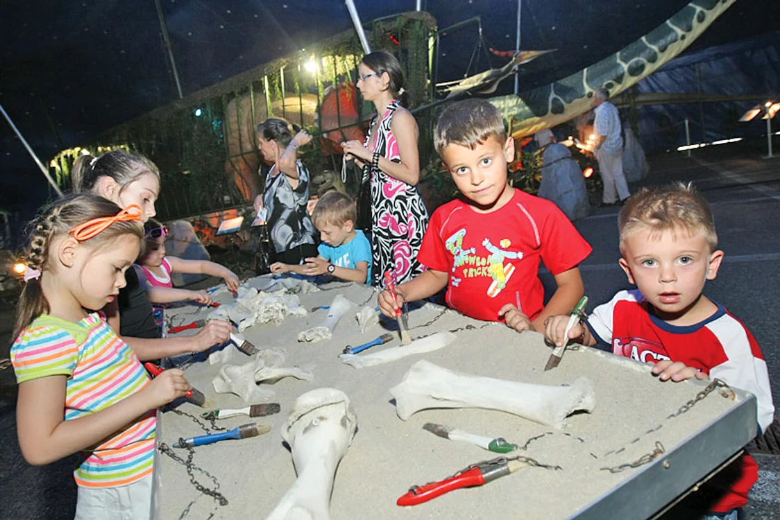 Copiii pot deveni, pentru câteva  minute, paleontologi adevăraţi