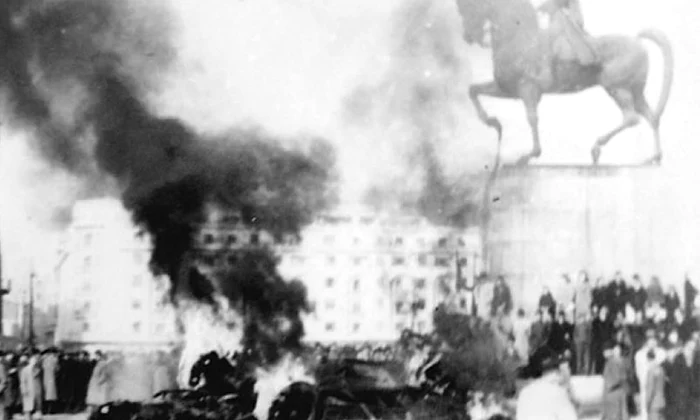 Manifestația anticomunistă din 8 noiembrie 1945  «Cred că puține popoare s au lăsat vreodată împușcate ca să i ureze regelui lor la mulți ani!» jpeg