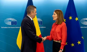 Sorin Grindeanu și Roberta Metsola FOTO: Facebook/Sorin Grindeanu