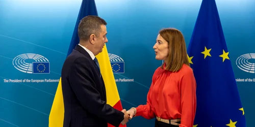 Sorin Grindeanu și Roberta Metsola FOTO: Facebook/Sorin Grindeanu