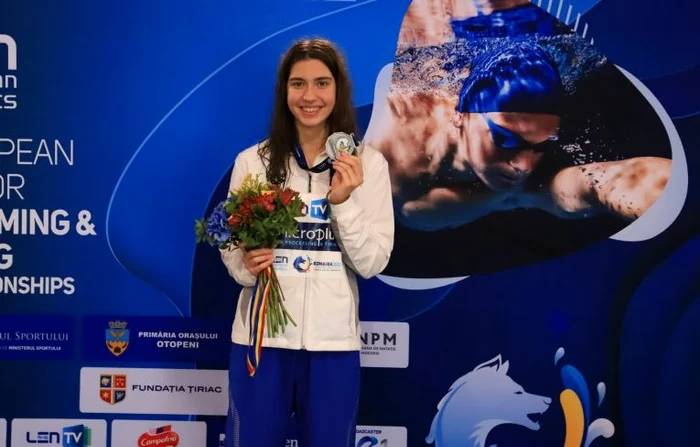 Bianca Costea a obținut argintul în proba de 50 m liber (FOTO: FRNPM)