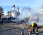 interventie incendiu arhiepiscopia sucevei si radautilor. FOTO
