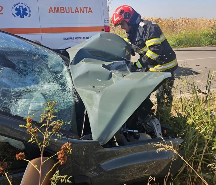 Un motociclist a murit în urma unei coliziuni cu un autoturism pe DJ 507 FOTO: ISU Giurgiu