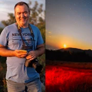 Claudiu Nelega și una dintre fotografiile sale apreciate  Foto Claudiu Nelega jpg