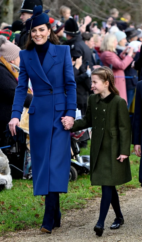 Kate Middleton și Prințesa Charlotte de Crăciun, anul trecut